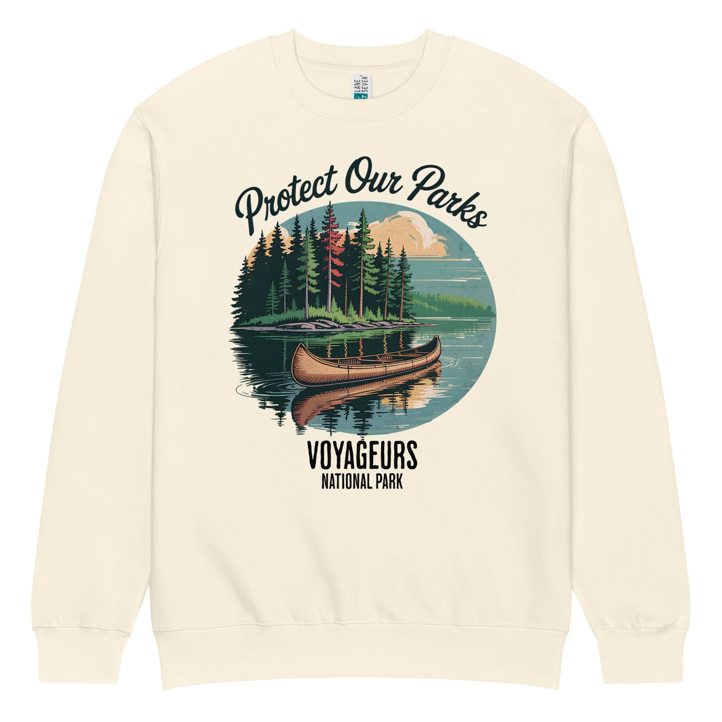 Protect Our Parks Voyageurs crewneck sweatshirt alternate apparel color or product angle