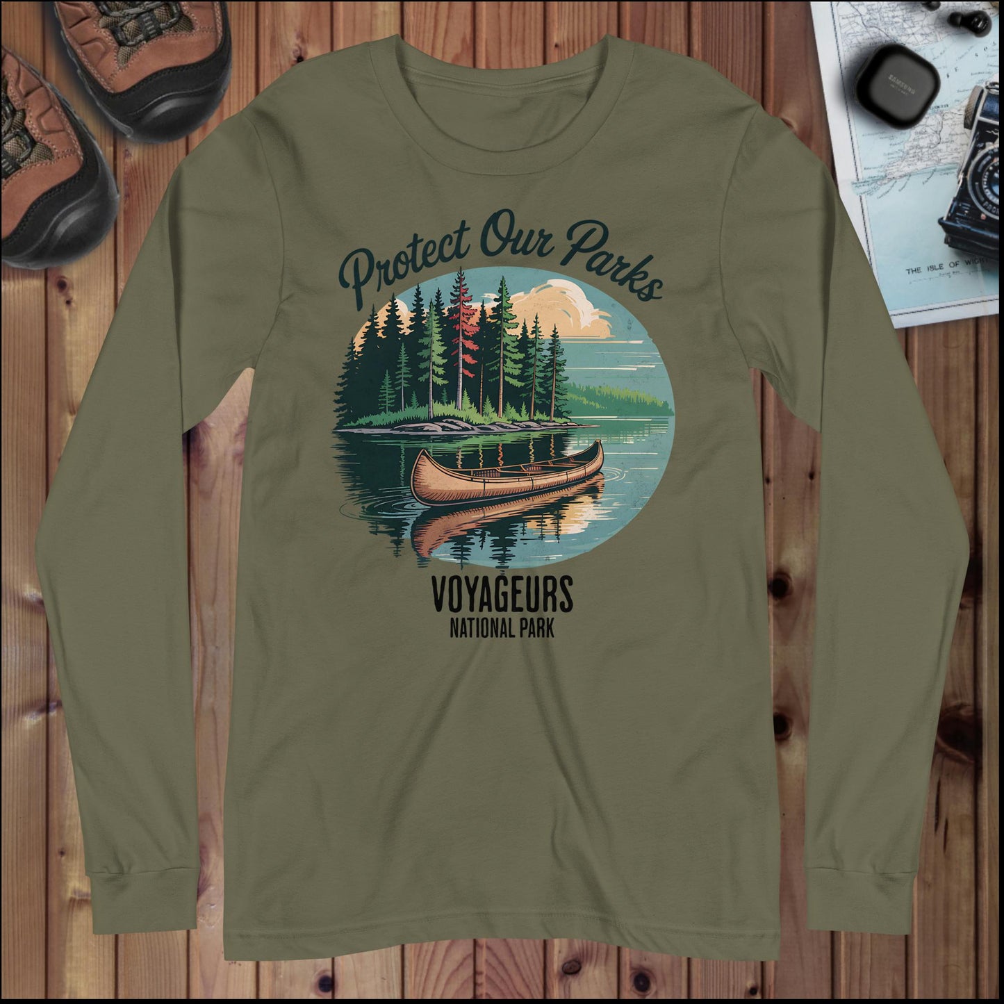 Protect Our Parks Voyageurs Long Sleeve T-Shirt - Parks ApparelLong - sleeve