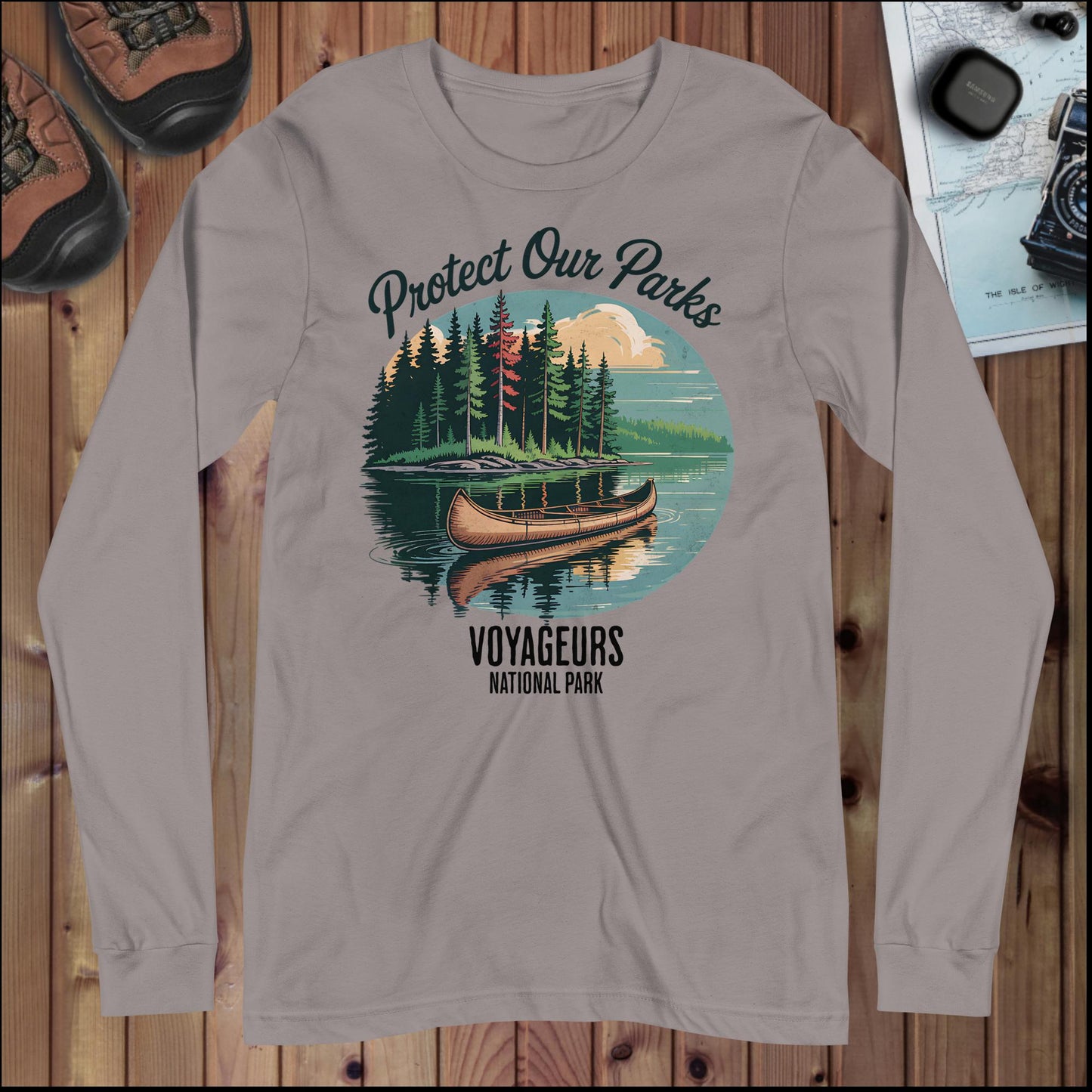 Protect Our Parks Voyageurs Long Sleeve T-Shirt - Parks ApparelLong - sleeve
