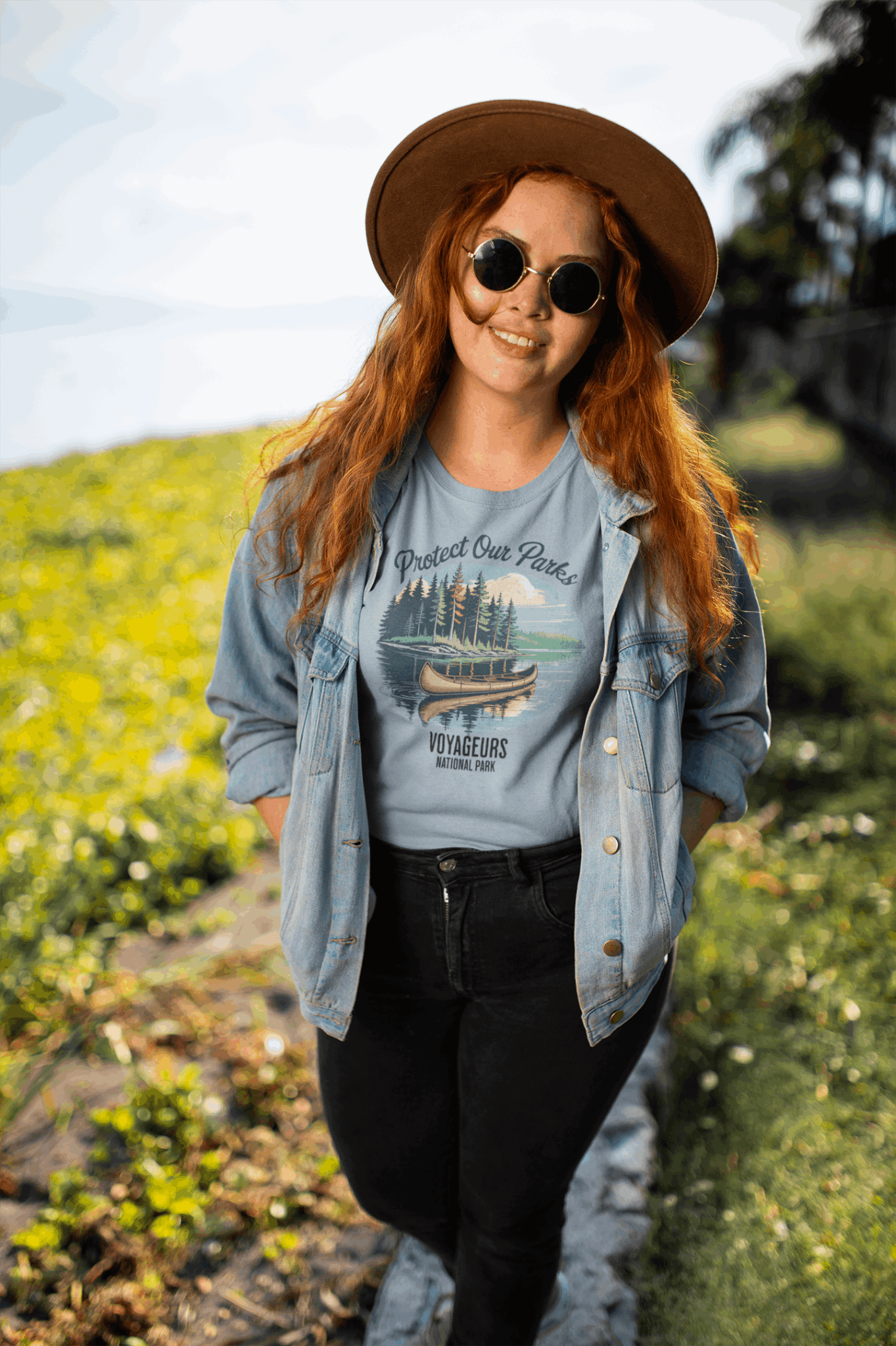 Protect Our Parks Voyageurs graphic t-shirt alternate apparel color or angle