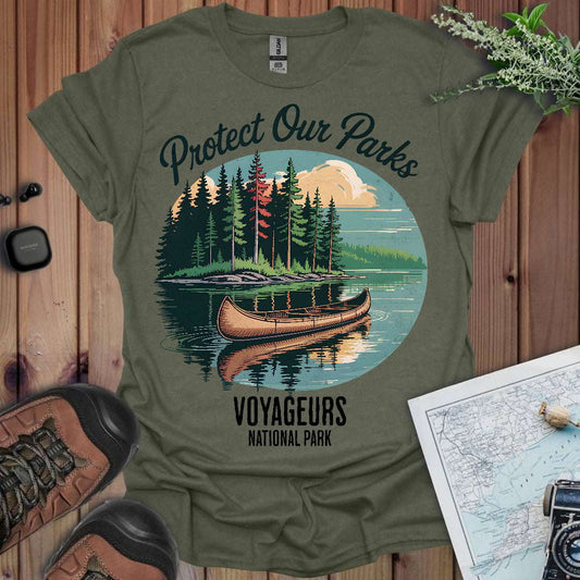 Protect Our Parks Voyageurs graphic t-shirt primary product view
