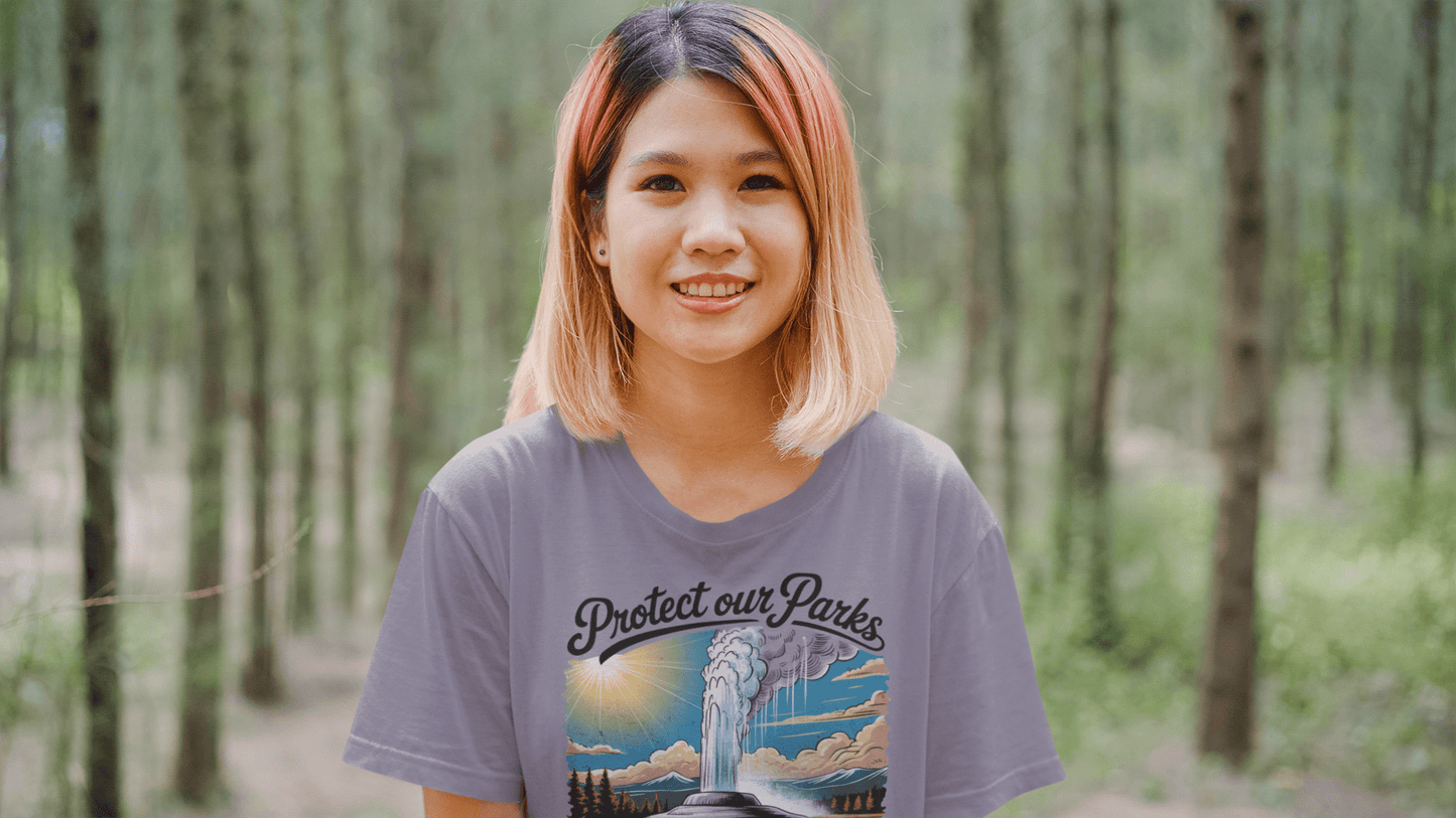 Protect Our Parks Yellowstone graphic t-shirt alternate apparel color or angle