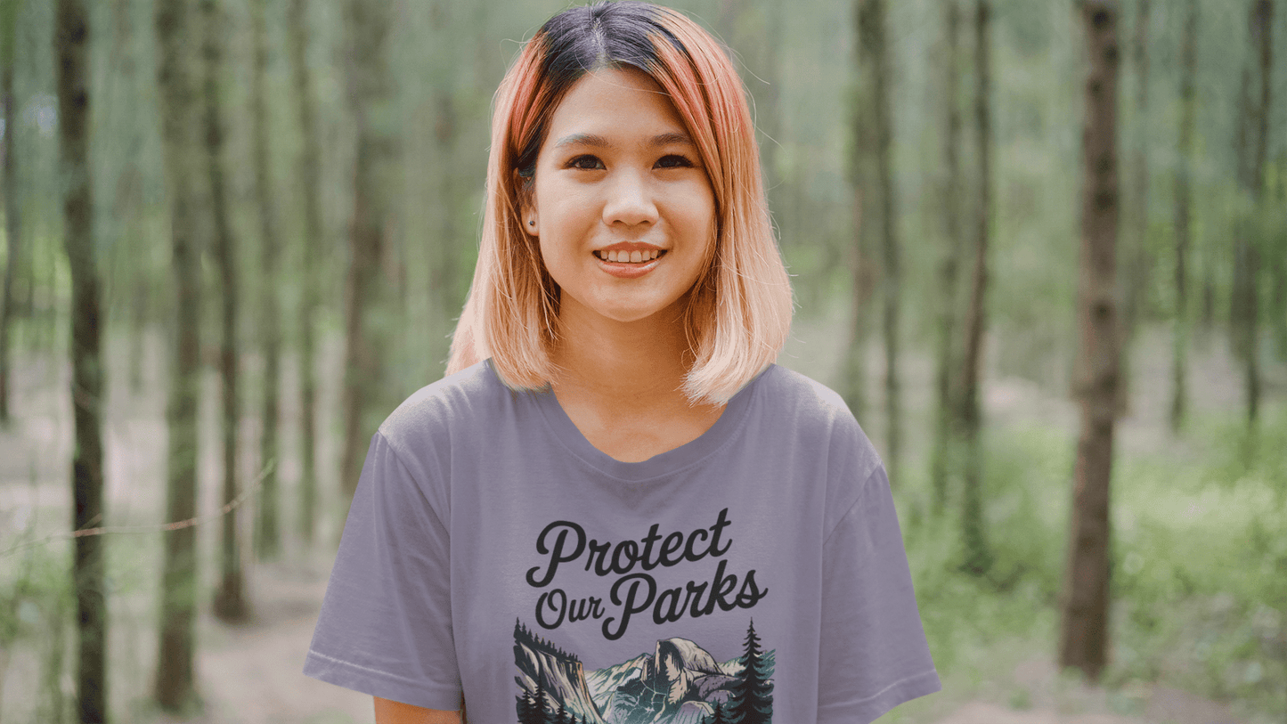 Protect Our Parks Yosemite Half Dome graphic t-shirt alternate apparel color or angle