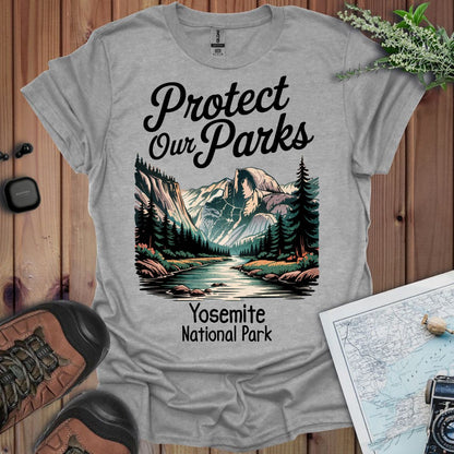 Protect Our Parks Yosemite Half Dome graphic t-shirt alternate apparel color or angle