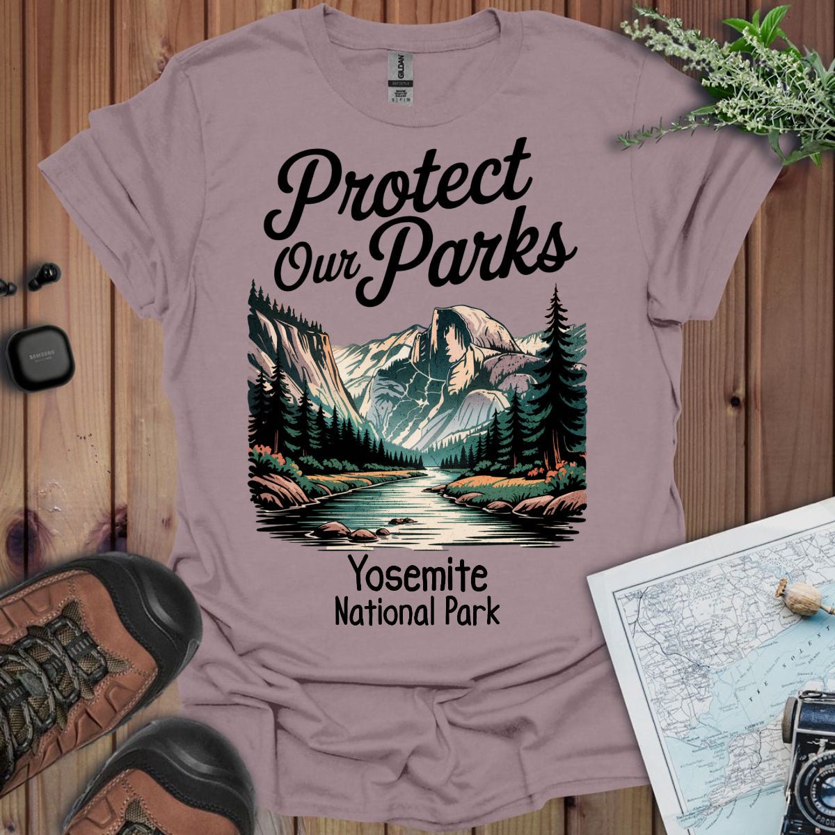 Protect Our Parks Yosemite Half Dome graphic t-shirt primary product view