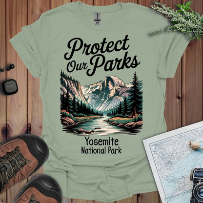 Protect Our Parks Yosemite Half Dome graphic t-shirt alternate apparel color or angle