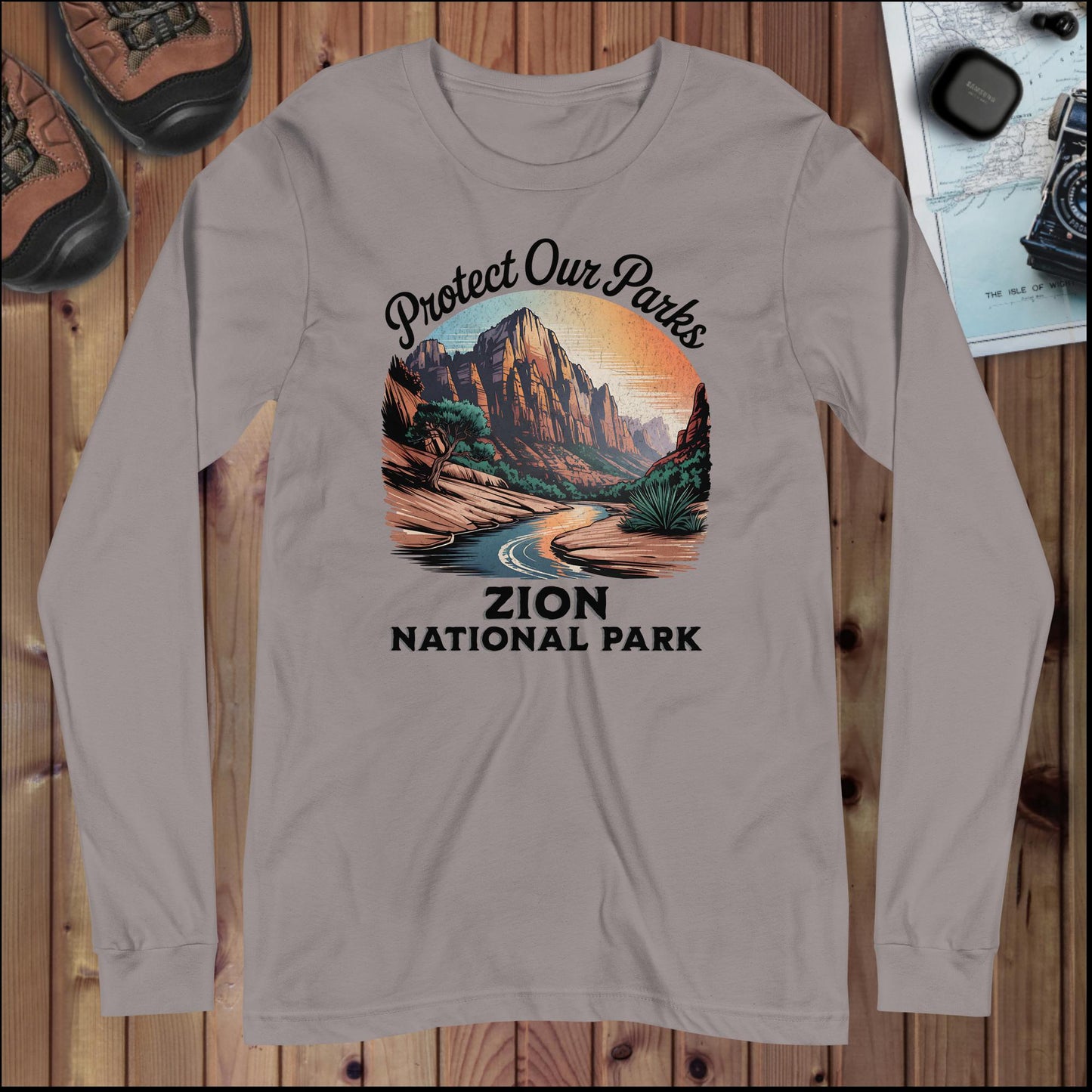 Protect Our Parks Zion Long Sleeve T-Shirt - Parks Apparel