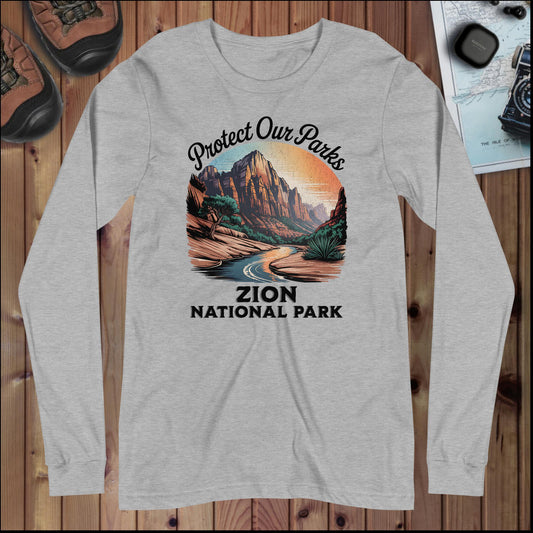 Protect Our Parks Zion Long Sleeve T-Shirt - Parks Apparel