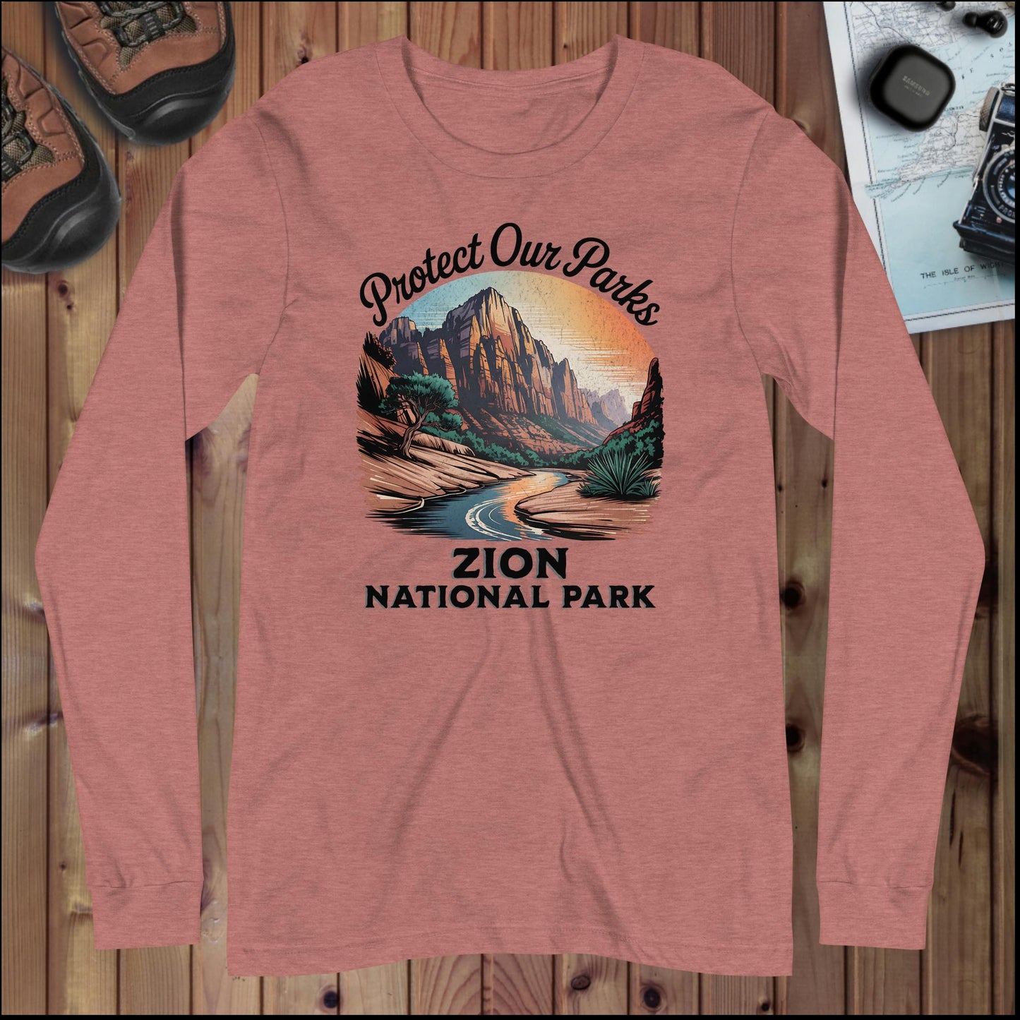 Protect Our Parks Zion Long Sleeve T-Shirt - Parks Apparel
