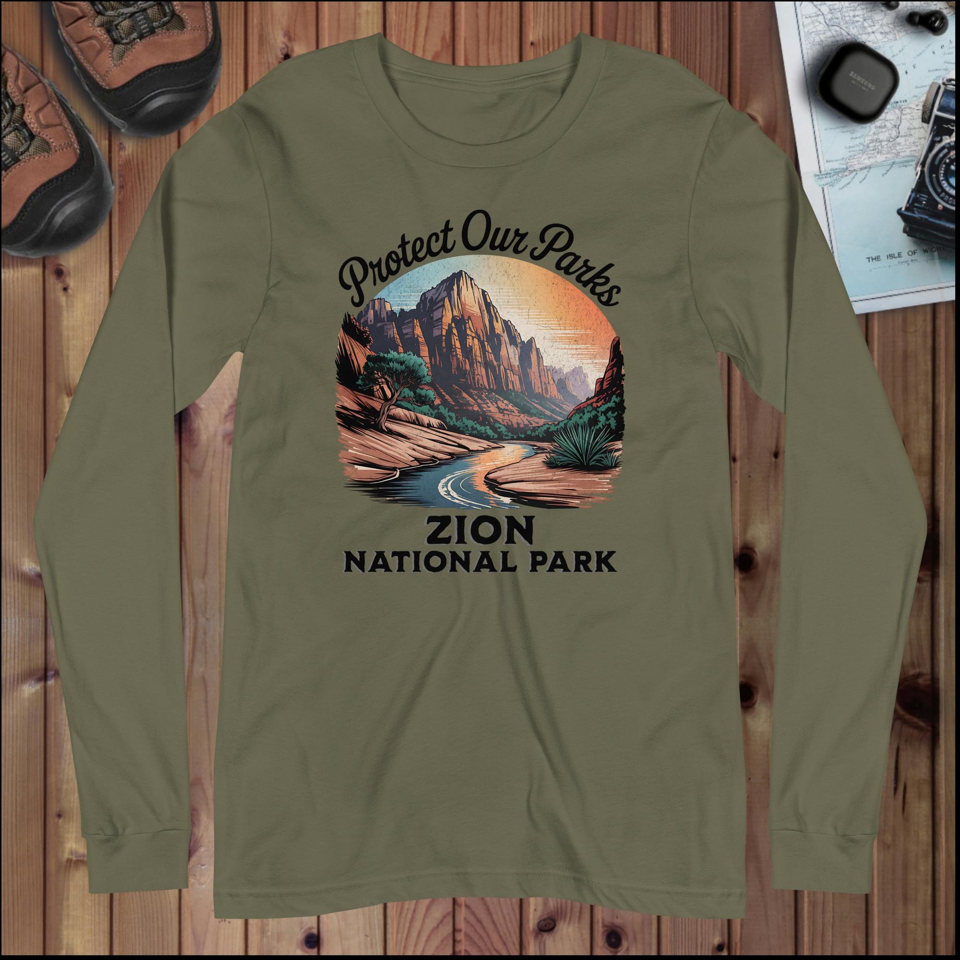 Protect Our Parks Zion Long Sleeve T-Shirt - Parks Apparel