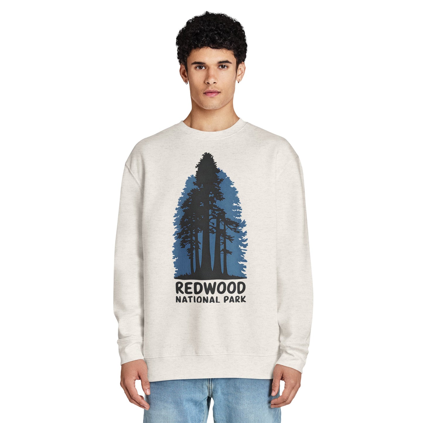Redwood crewneck sweatshirt shown in lifestyle or modeled setting