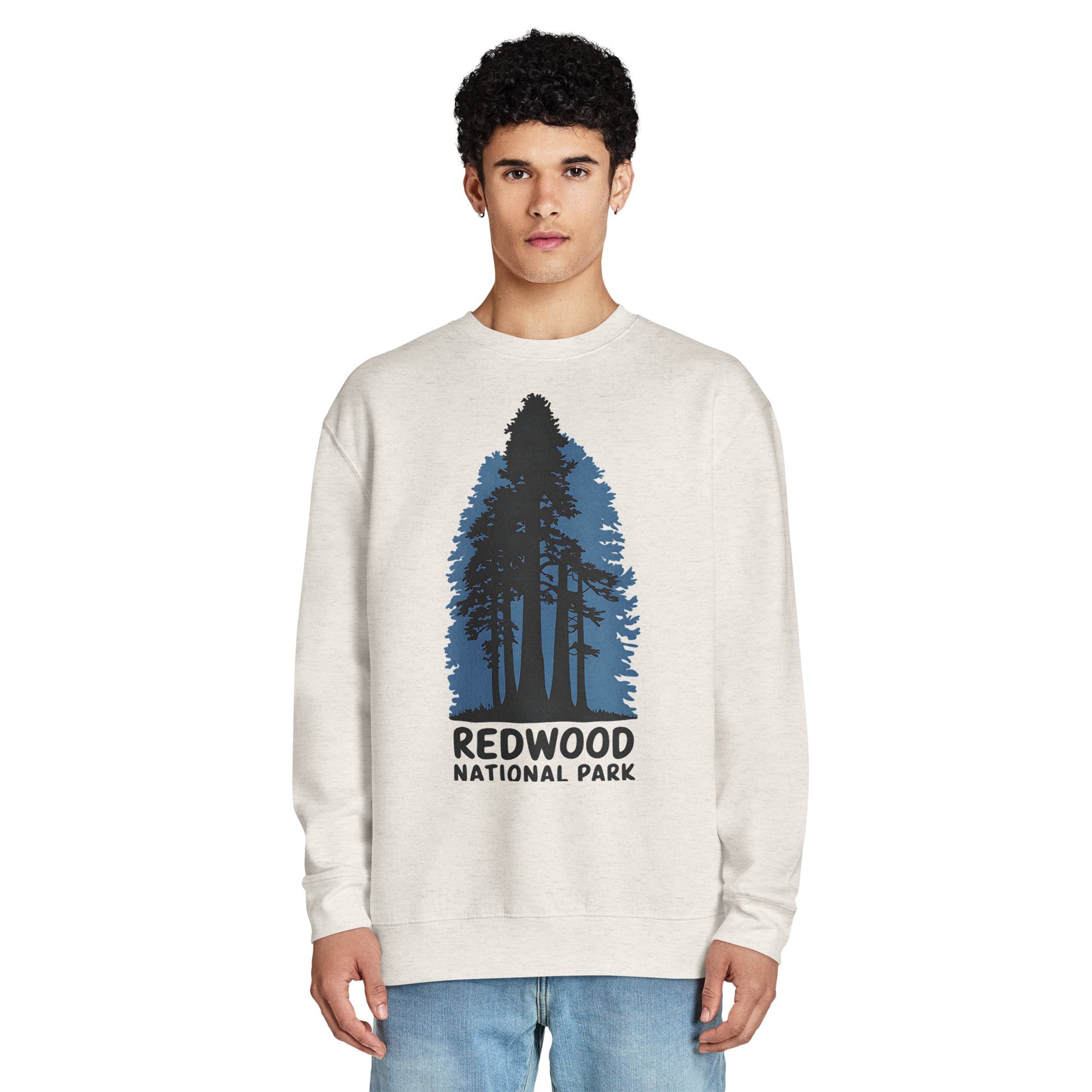 Redwood crewneck sweatshirt shown in lifestyle or modeled setting