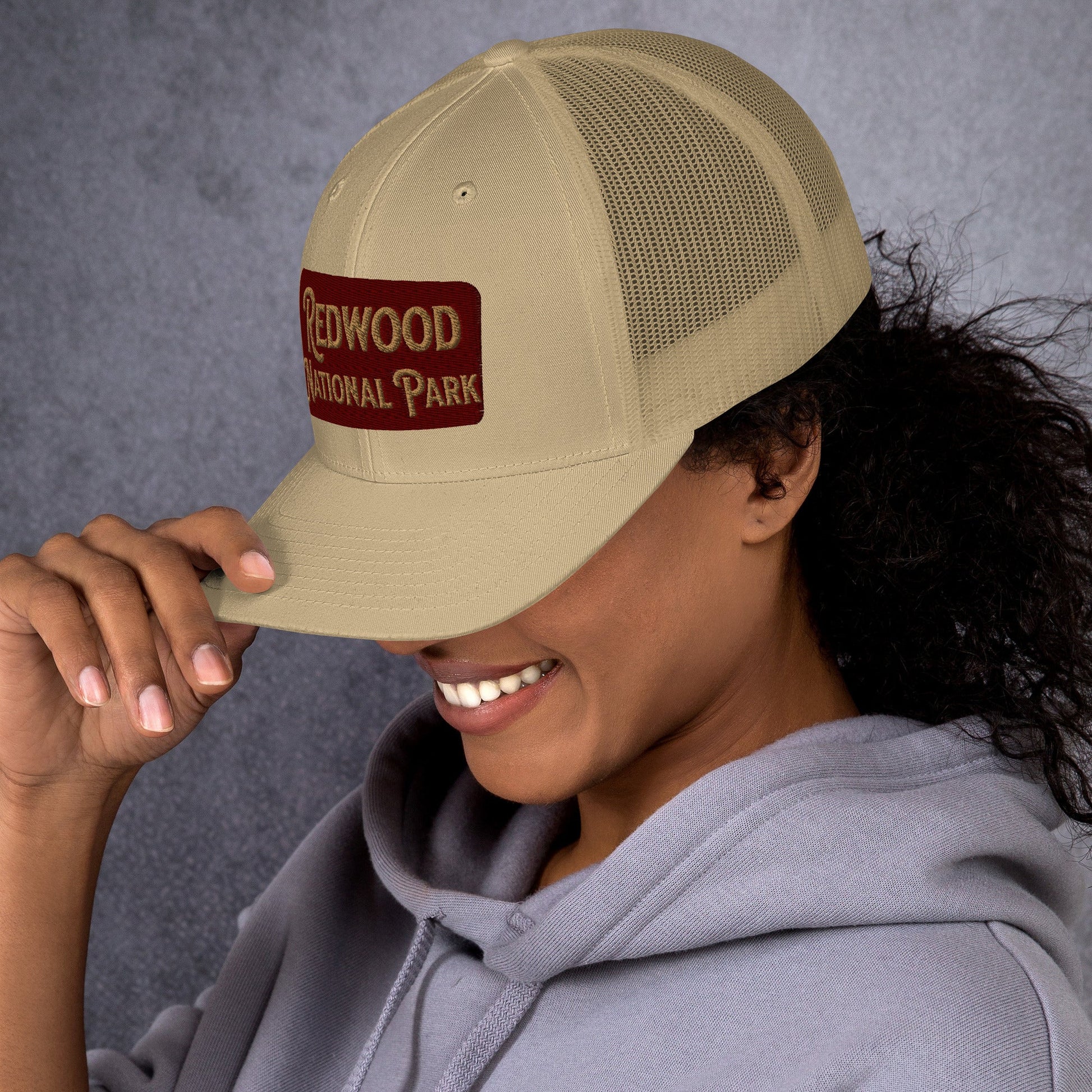 Redwood Embroidered National Park Trucker Hat - Parks Apparelhat