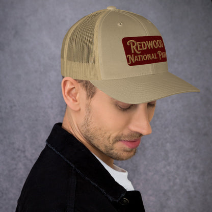 Redwood Embroidered National Park Trucker Hat - Parks Apparelhat