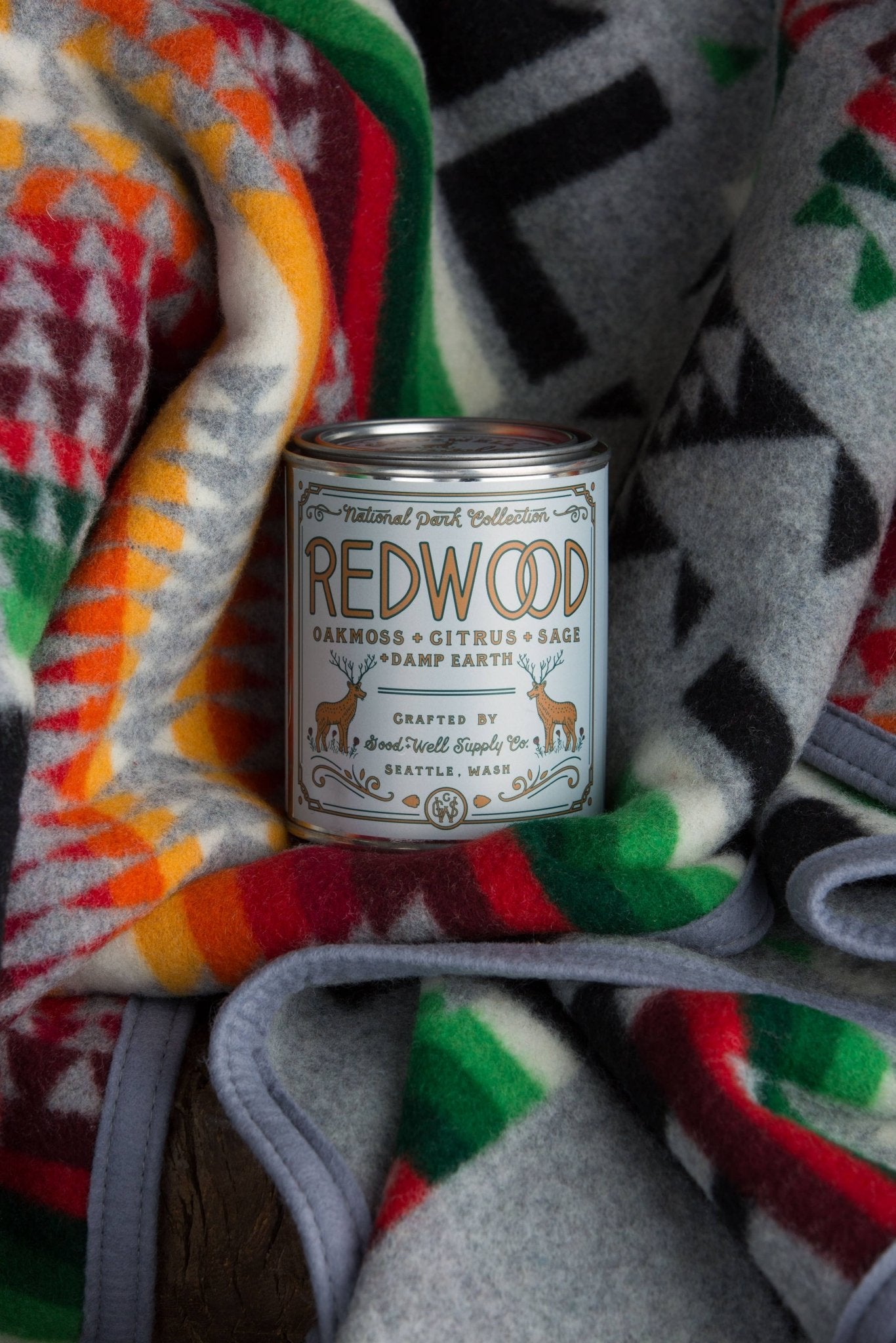 Redwood National Park candle shown from alternate product angle