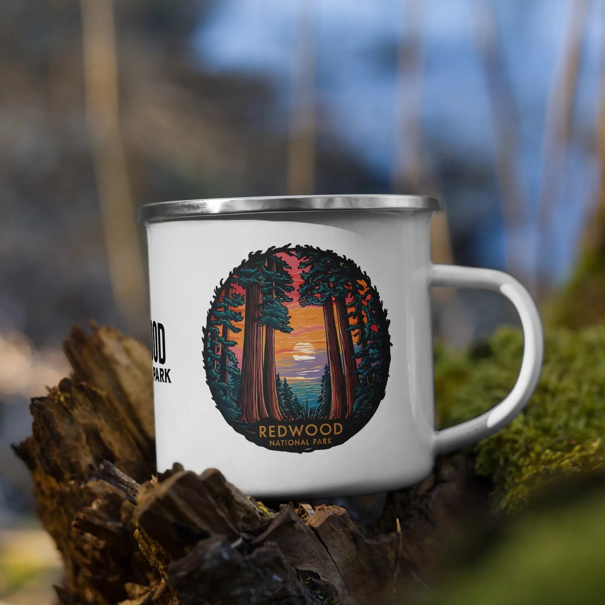 Redwood National Park Durable Enamel Camp Mug - Parks Apparel