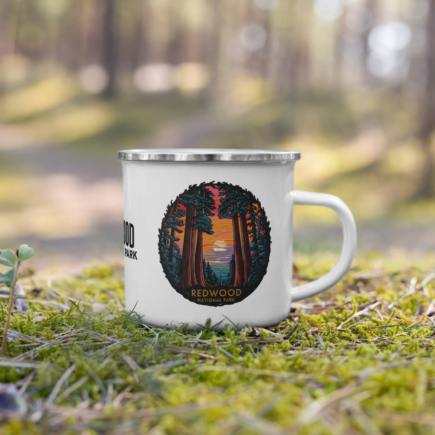 Redwood National Park Durable Enamel Camp Mug - Parks Apparel