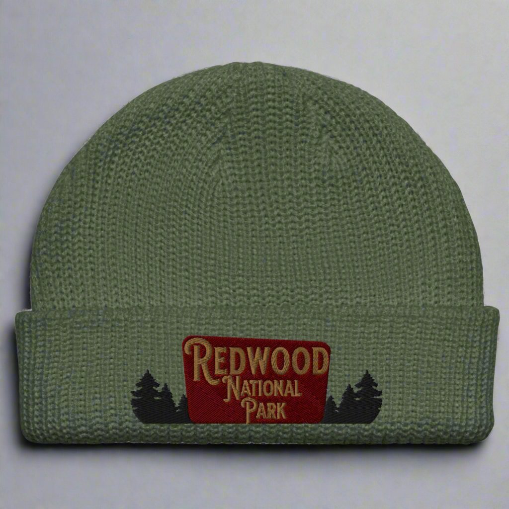 Redwood National Park embroidered beanie detail or alternate product view