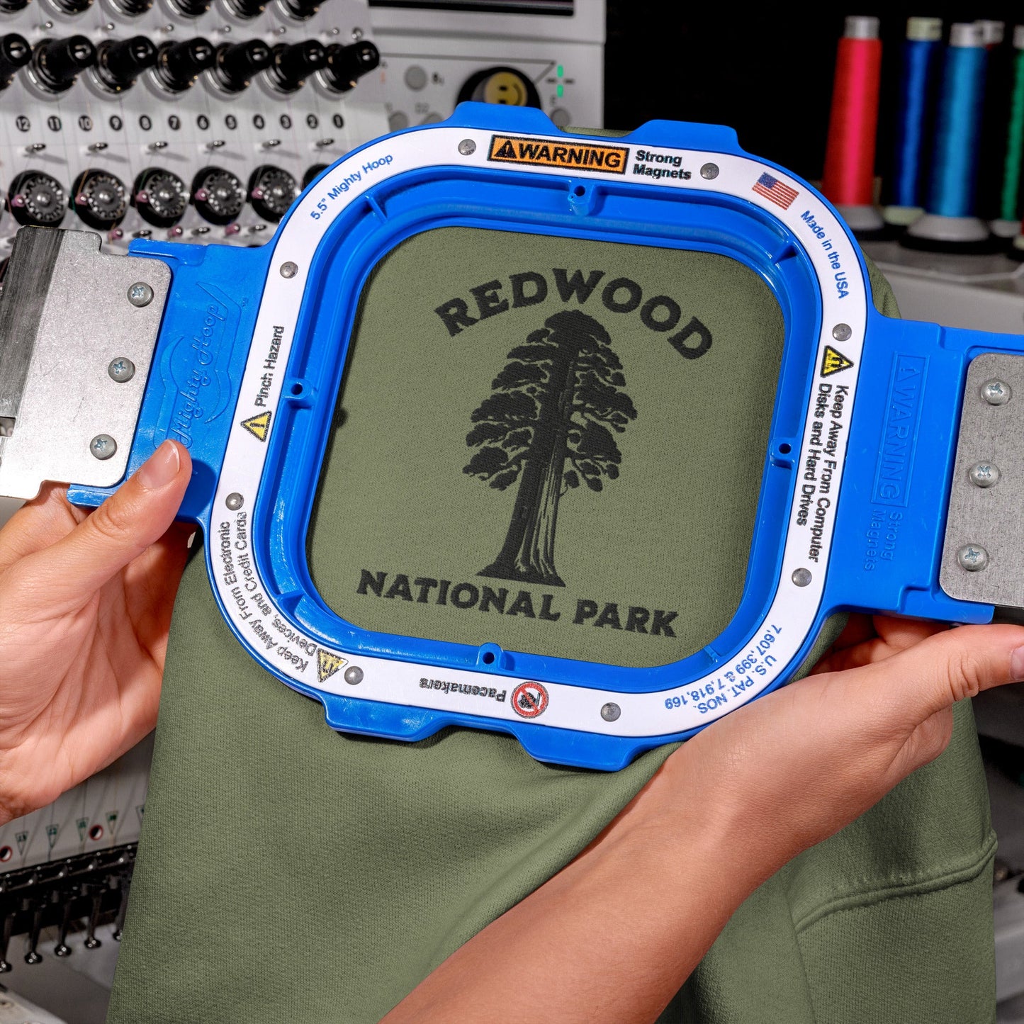 Redwood National Park Embroidered Tree Chest Crewneck Sweatshirt - Parks ApparelSweatshirt