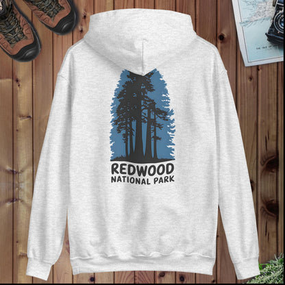 Redwood National Park hoodie shown in lifestyle or modeled setting