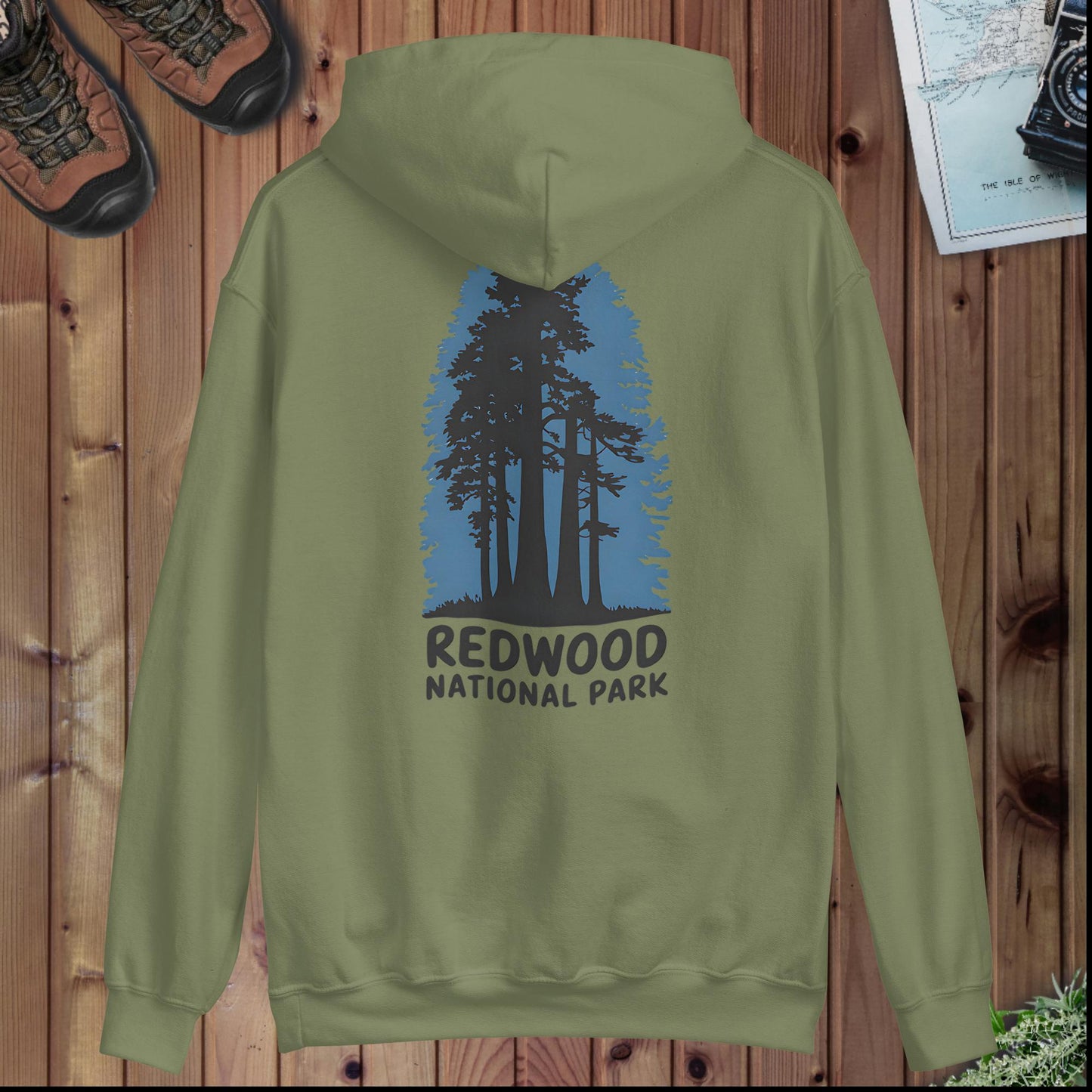 Redwood National Park hoodie alternate apparel color or product angle