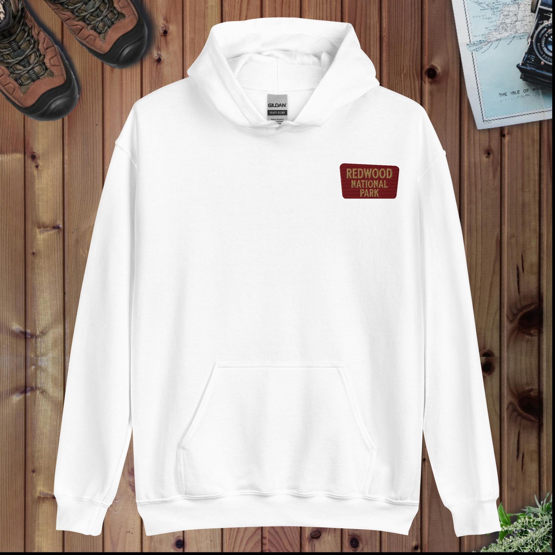 Redwood National Park hoodie detail or alternate product view