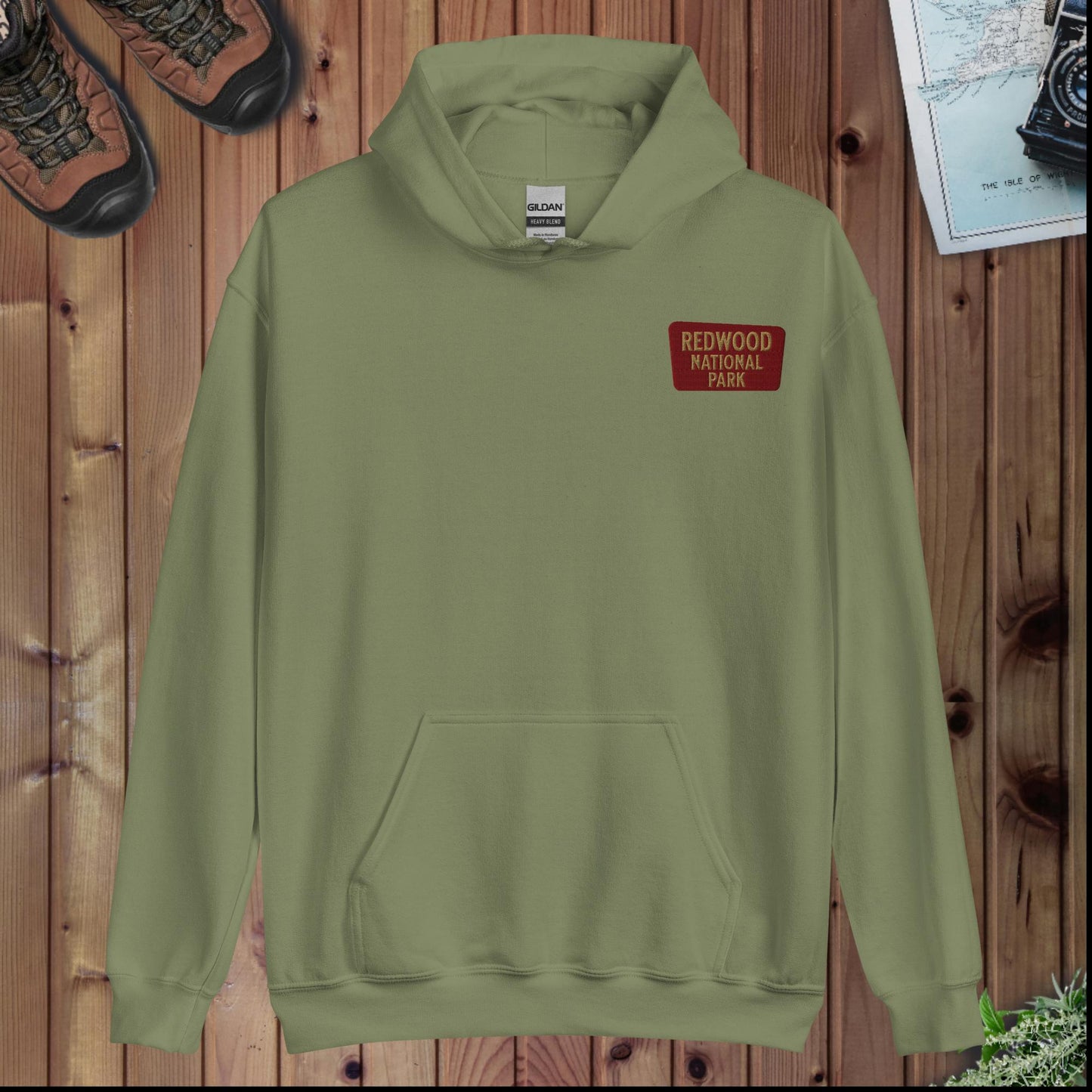 Redwood National Park hoodie shown in lifestyle or modeled setting
