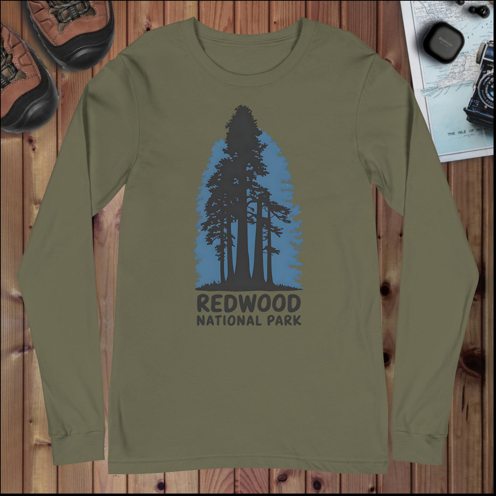 Redwood National Park Long Sleeve T-shirt - Parks ApparelLong - sleeve
