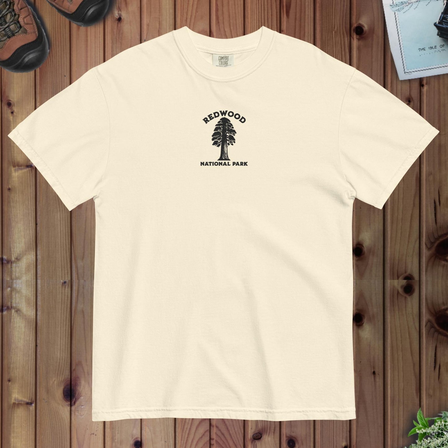 Redwood National Park premium embroidered t-shirt detail or alternate product view