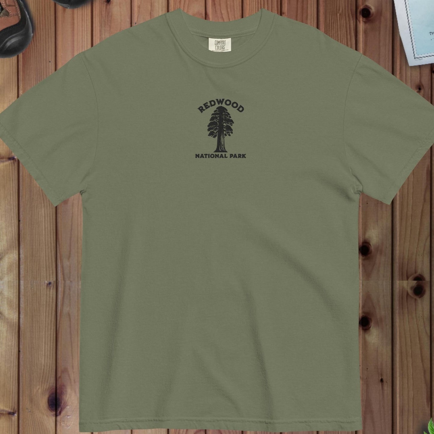 Redwood National Park premium embroidered t-shirt primary product view