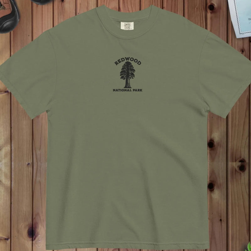 Redwood National Park premium embroidered t-shirt primary product view