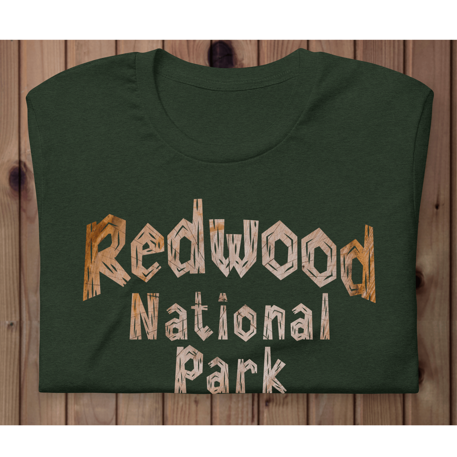Redwood National Park wood t-shirt primary product view
