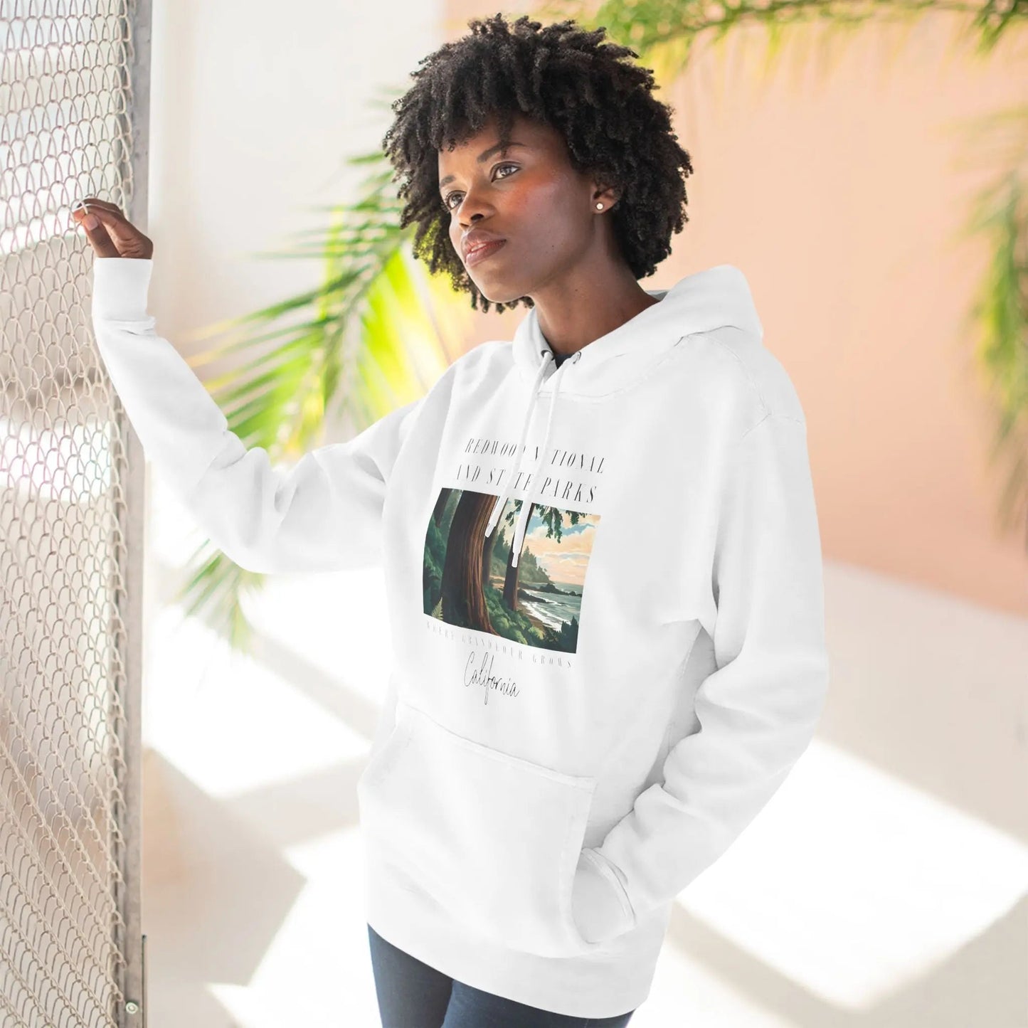 Redwood State and National Parks Fleece Hoodie - Parks ApparelHoodie
