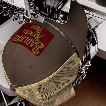 Badlands National Park Sign Embroidered Trucker Hat hat Park Service Apparel