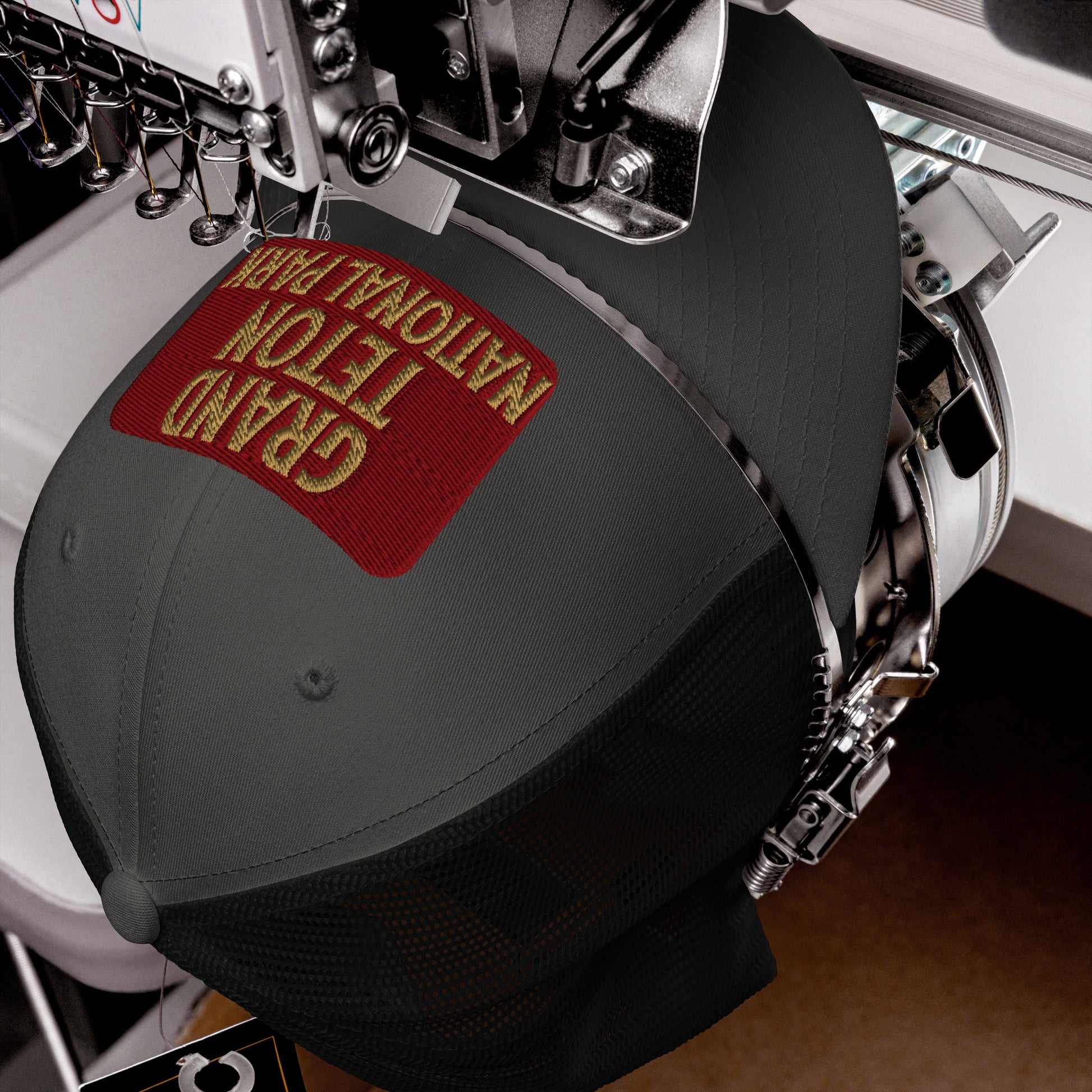 Grand Teton National Park Sign Embroidered Trucker Hat hat Park Service Apparel