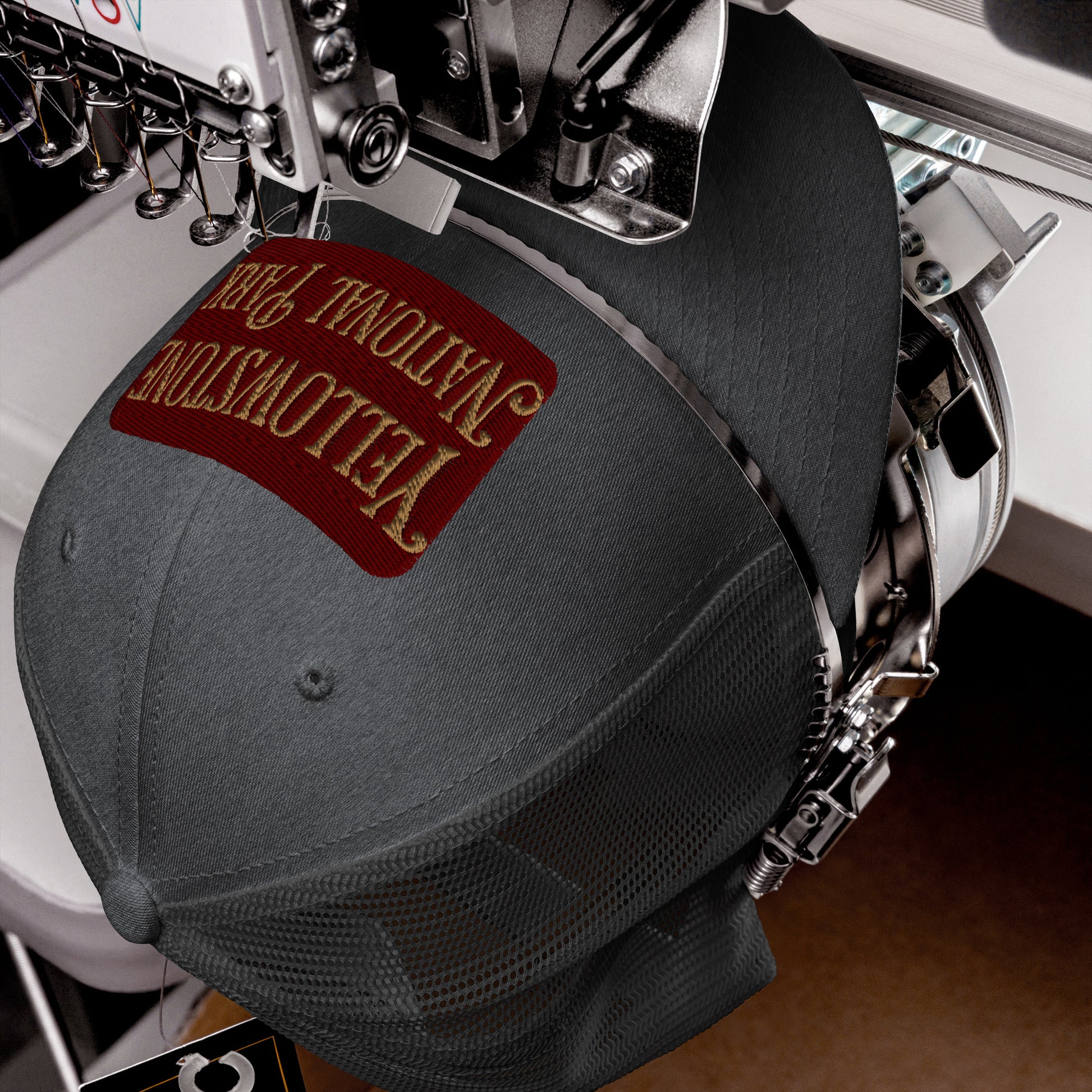 Embroidered Yellowstone National Park Trucker Cap hat Park Service Apparel