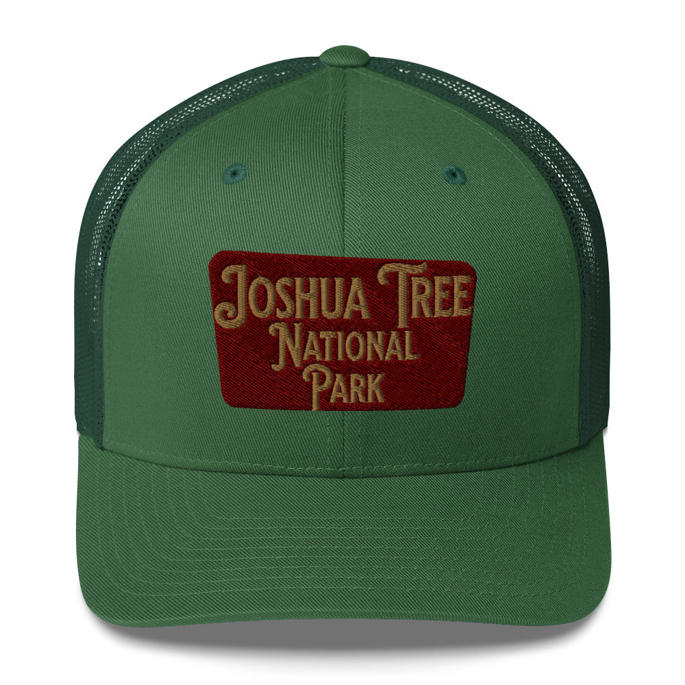 Joshua Tree National Park Embroidered Trucker Cap hat Park Service Apparel Evergreen