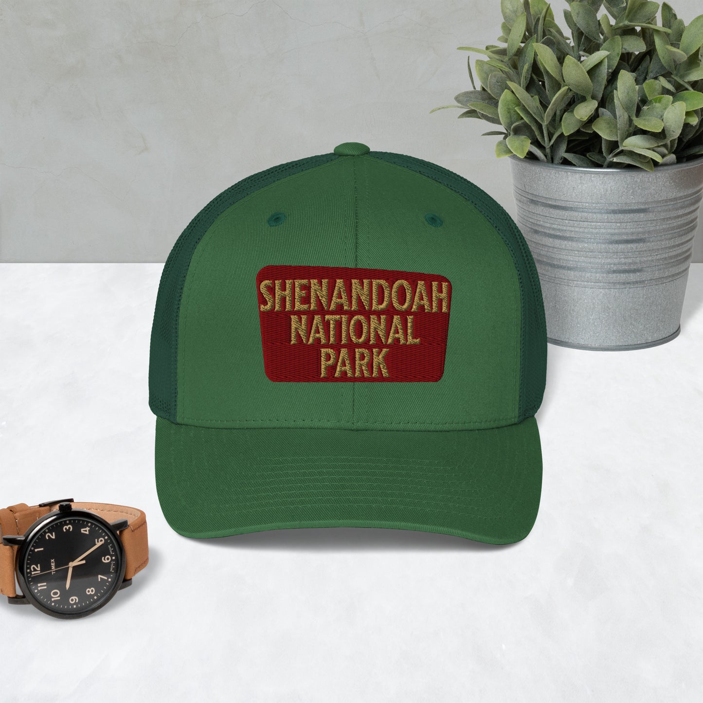 Shenandoah National Park Embroidered Trucker Hat hat Park Service Apparel