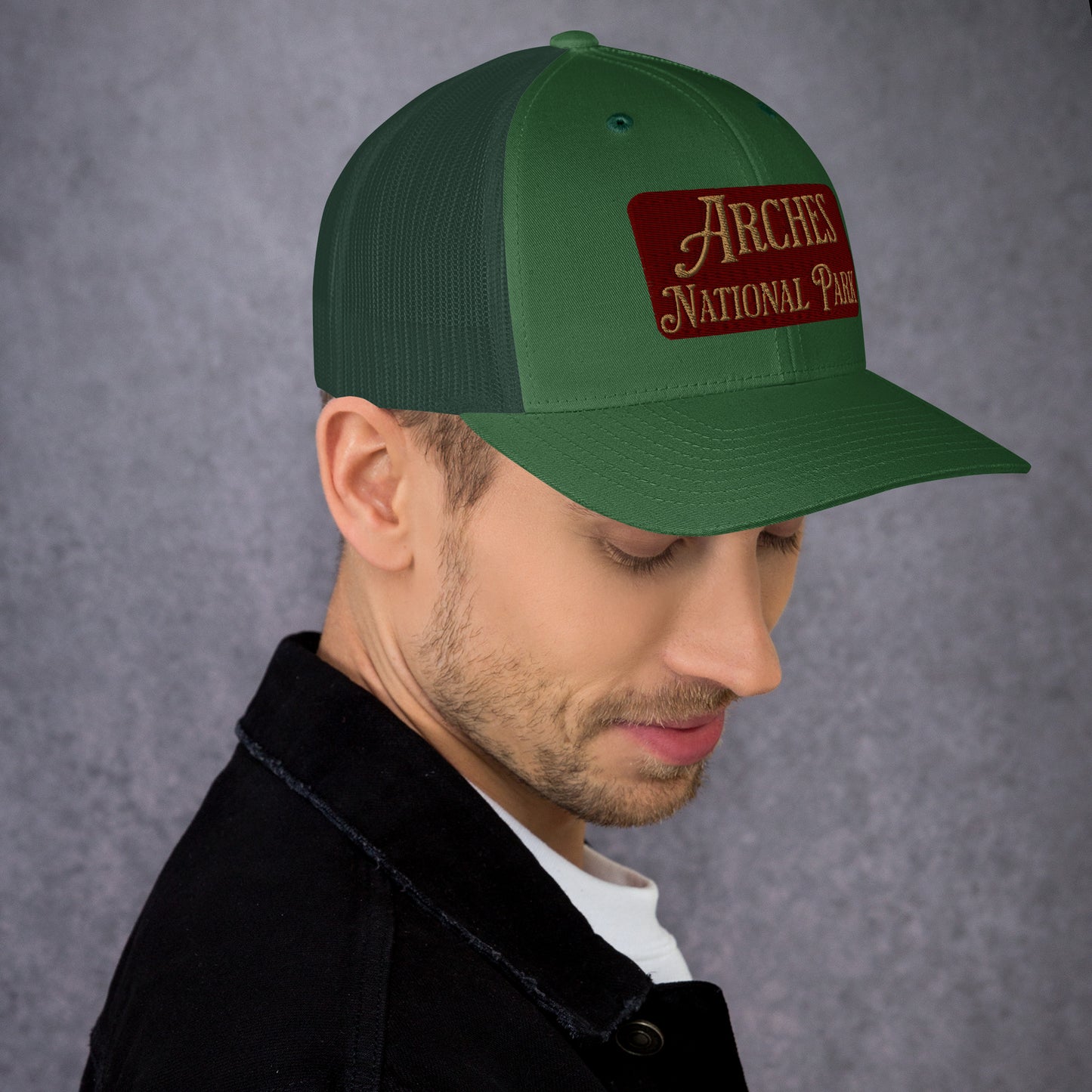 Arches Embroidered National Park Trucker Hat hat Park Service Apparel