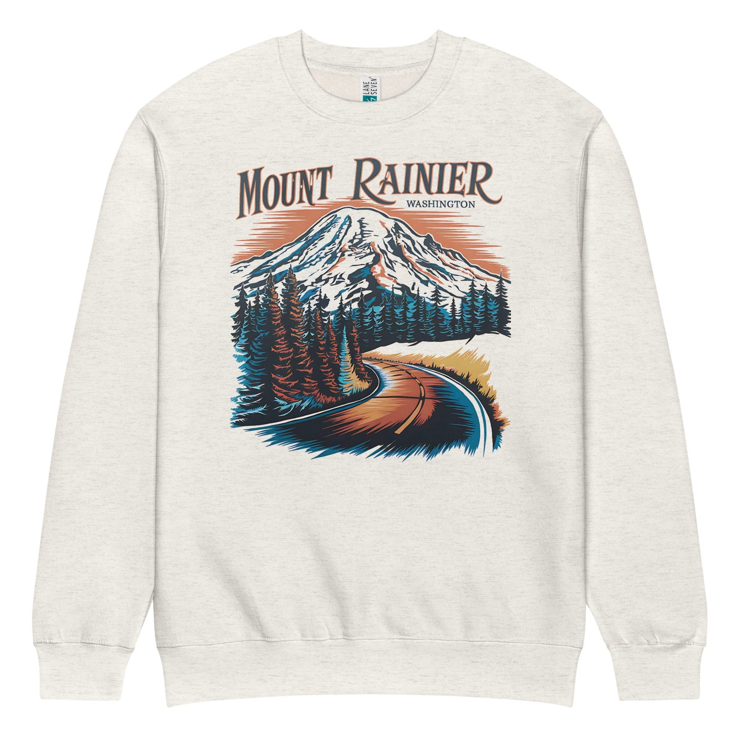 Road to Rainier crewneck sweatshirt alternate apparel color or product angle