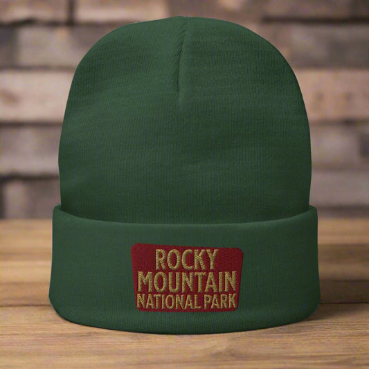 Rocky Mountain Embroidered Beanie - Parks Apparel