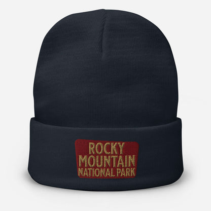 Rocky Mountain Embroidered Beanie - Parks Apparel