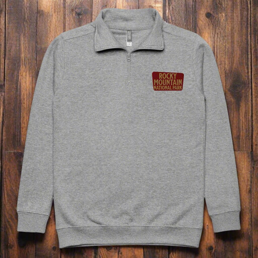 Rocky Mountain National Park 1/4 Zip Fleece Pullover - Parks Apparel