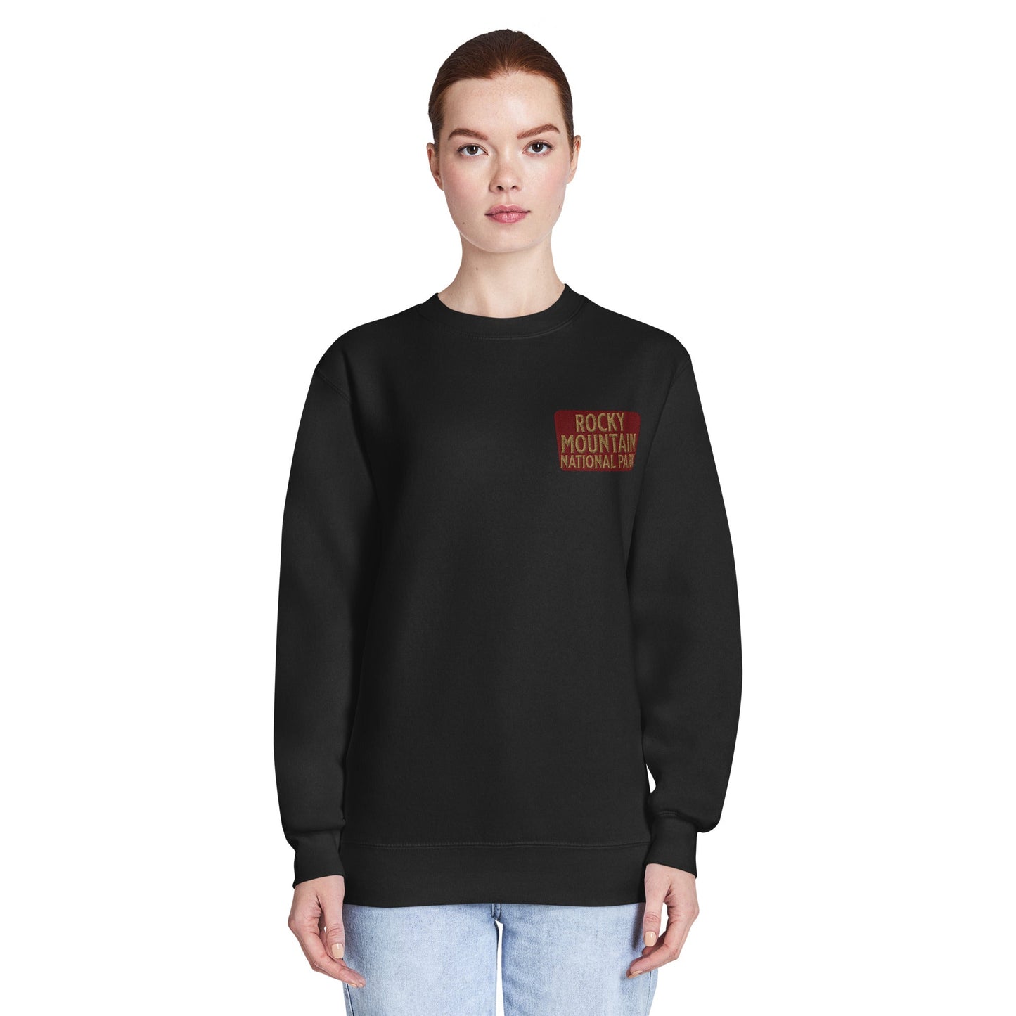 Rocky Mountain National Park crewneck sweatshirt alternate apparel color or product angle