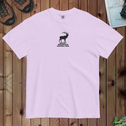 Rocky Mountain National Park premium embroidered t-shirt detail or alternate product view