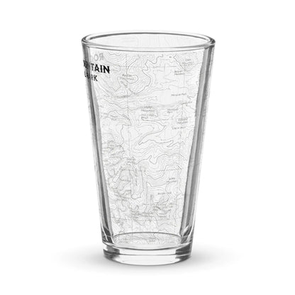 Rocky Mountain National Park Topographic Pint Glass USGS Map - Parks Apparel