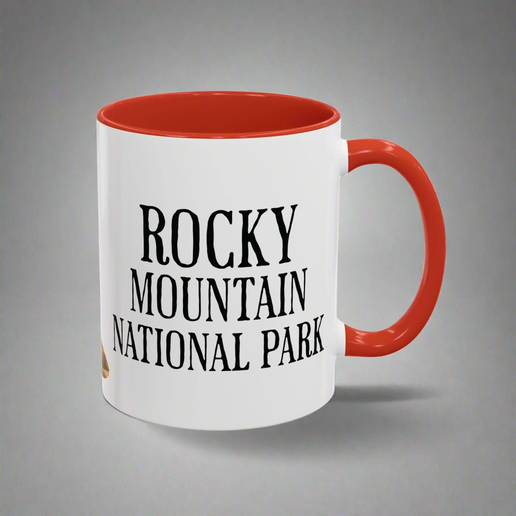 Rocky Mountain National Park marmot colored coffee mug alternate product angle