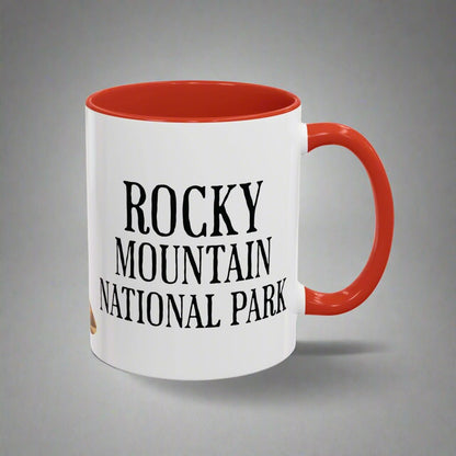 Rocky Mountain National Park marmot colored coffee mug alternate product angle