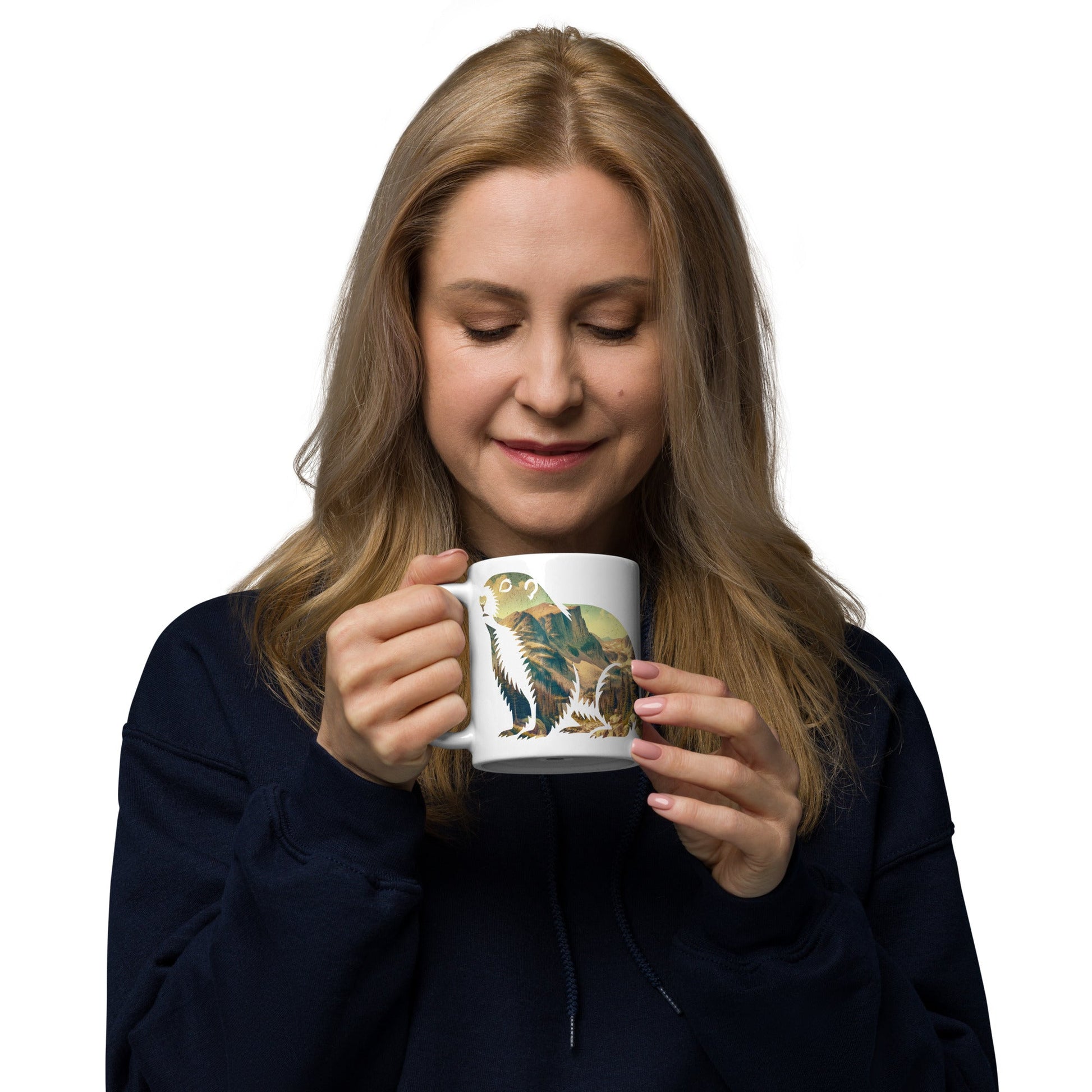 Rocky Mountain Park marmot mug alternate product angle