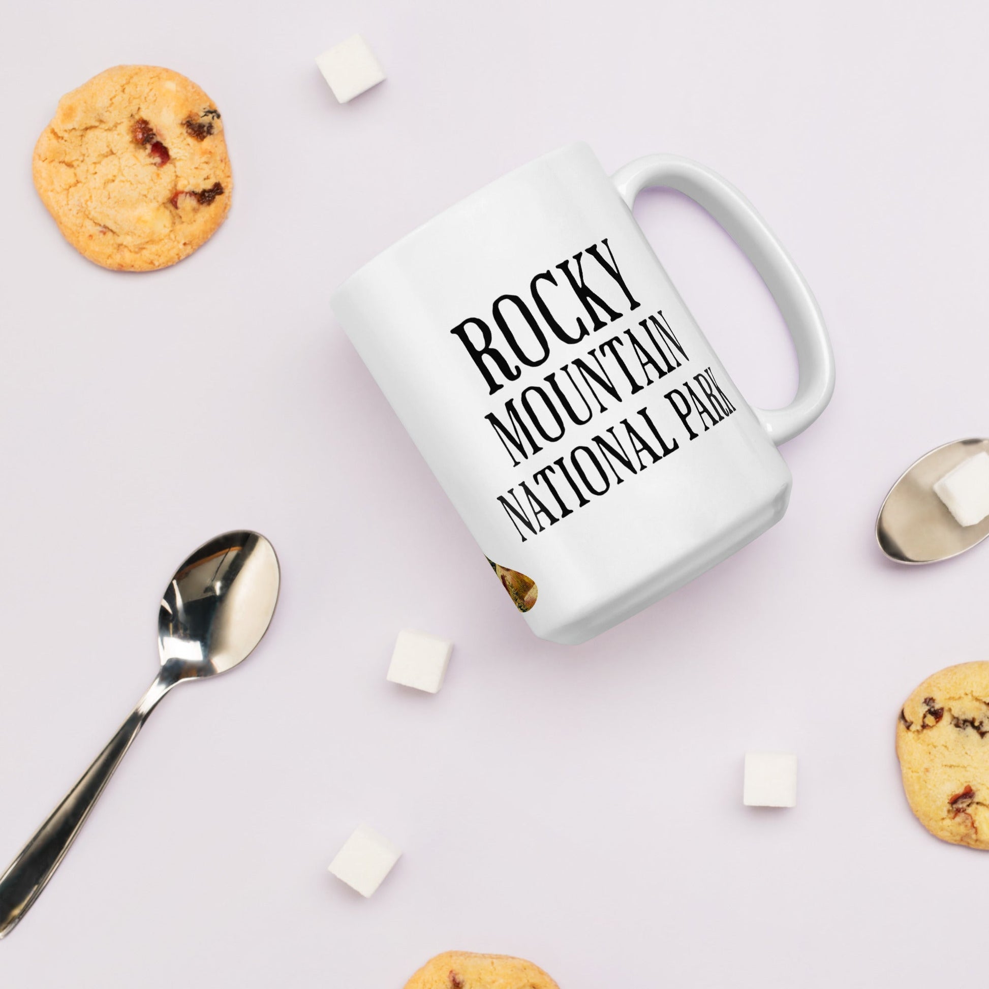 Rocky Mountain Park marmot mug design detail or product variation